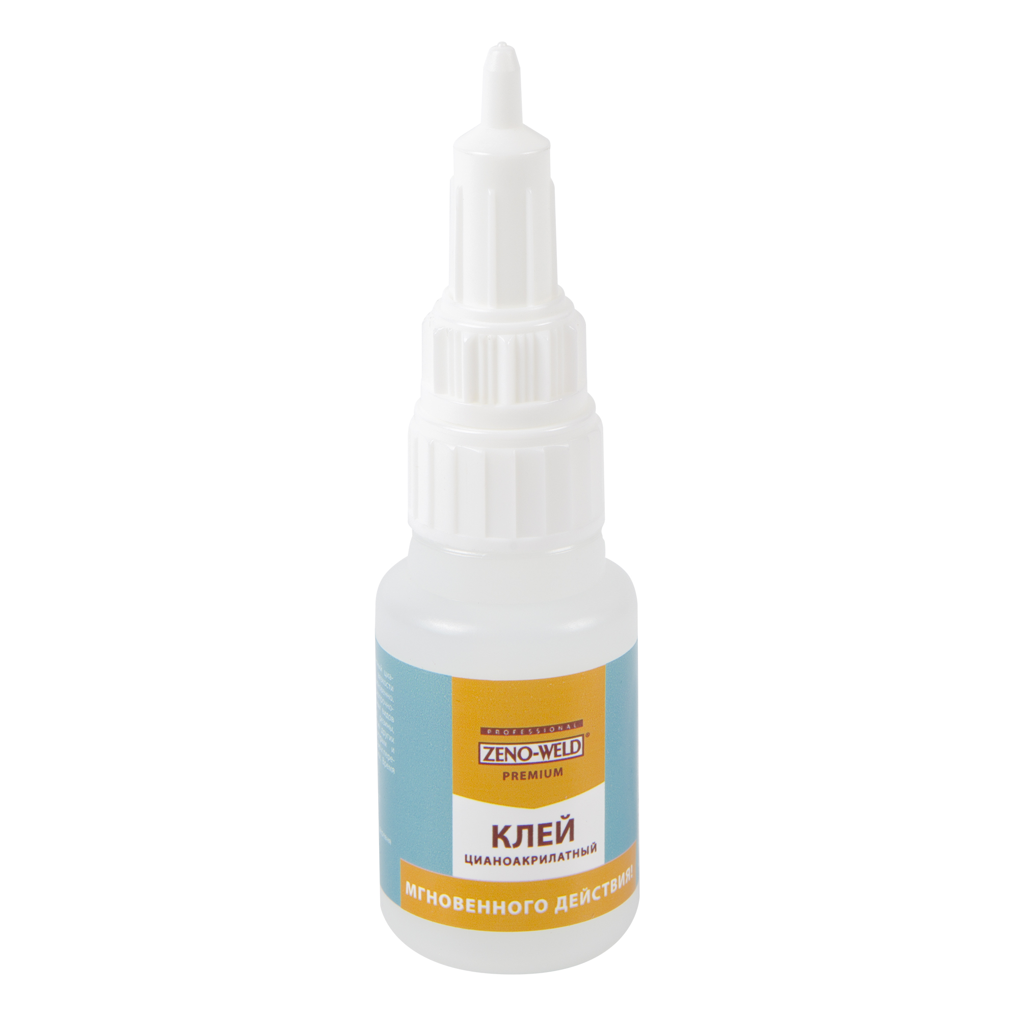 Клей Zeno-weld Premium, однокомпонентный цианоакрилатный, прозрачный, 20 г