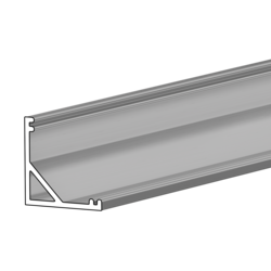 Алюм.профиль ALU-MINATION 1616ug, серебро анод, длина 2.05 м