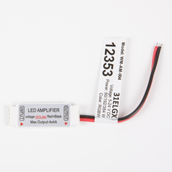 Усилитель 4 канала x4А RGBW, Pобщ.<80/192/384W, 5-24 V, WM-AM-004, mini, IP20