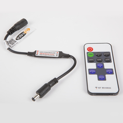 Контроллер WM-RF-003 mini для одноцветных светодиодных лент, 1 канал, 5-24 В, IP20, радиопульт 11 кнопок