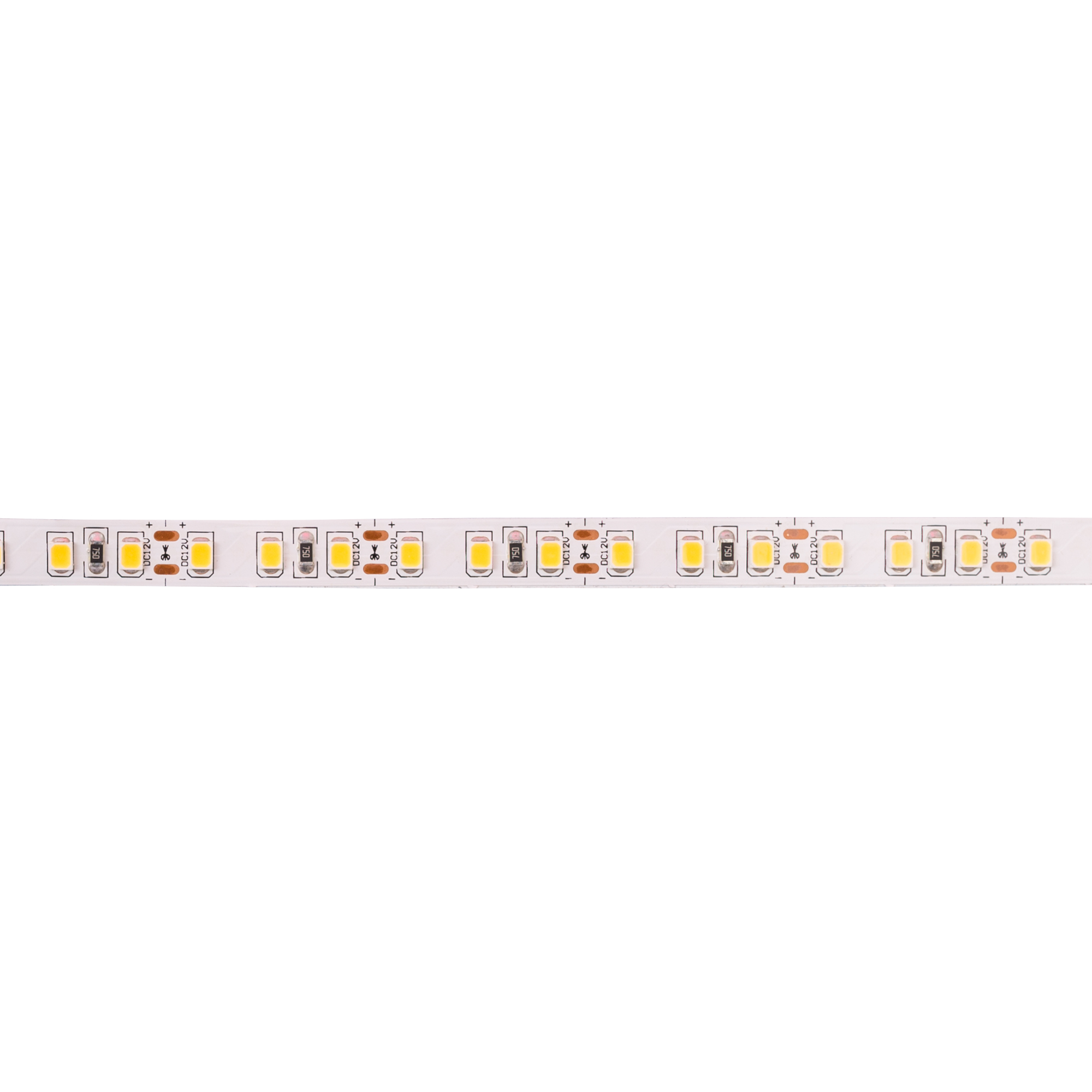 Светодиодная LED лента, белое тёплое свечение, 10 м, IP20, 120 LED/м, 12 V, ширина 8 мм